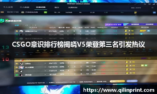 CSGO意识排行榜揭晓V5荣登第三名引发热议